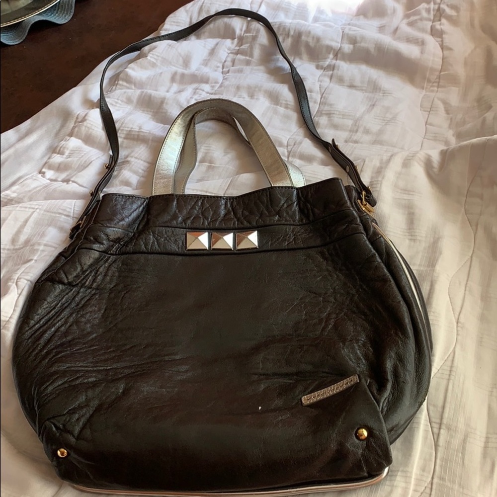 Marc Jacobs Pyramid Studded Black Leather tote